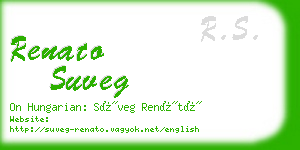 renato suveg business card